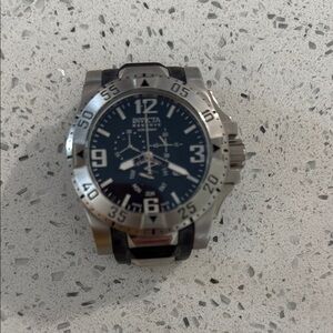 Invicta Black and Silver Men's Watch